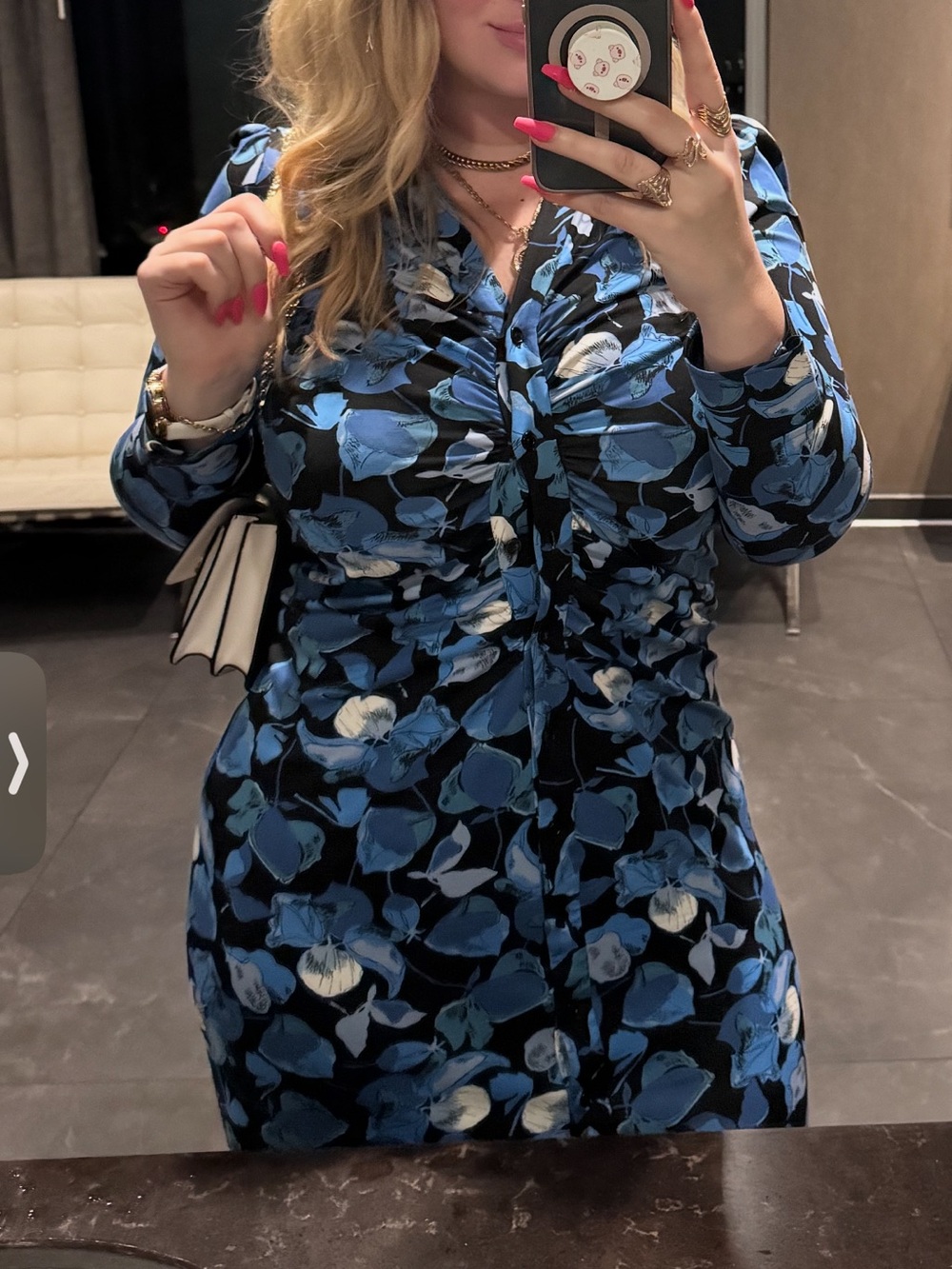 Diane von Furstenberg Sheska Midi Dress Size 14 💙 - Picture 6 of 13